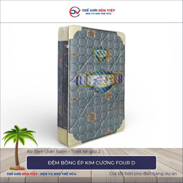 Đệm bông ép Kim Cương Four D 8